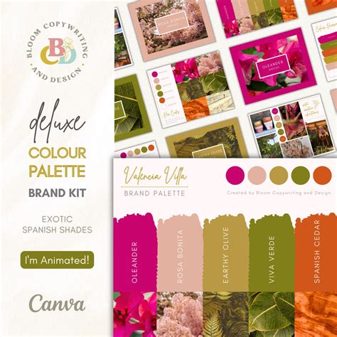 Luxury Color Palette | Brand Color Palette With Hex Codes | Premium Branding Kit | Canva Color ...