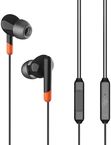 itel Wired Earphone with in-line Mic, 10mm Sound Drivers, Tilt in-Ear ...