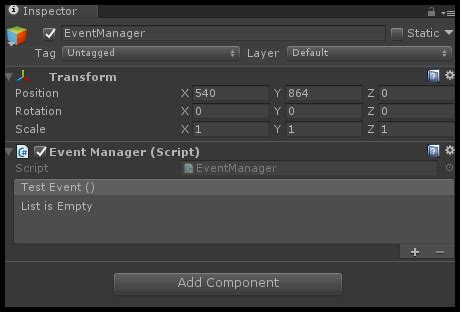Unity Event Handler 的图像结果