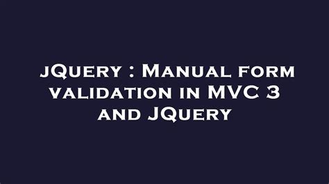 Sample 0011 Manual Jquery Jqueryui Tutorial PDF | PDF | J Query ...