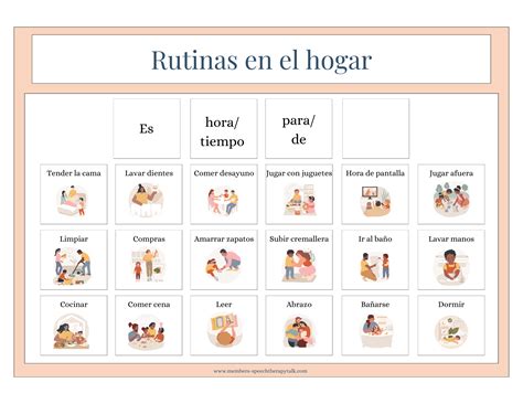 Home Routines: Expand Phrases Board - Speech Therapy Talk Membership