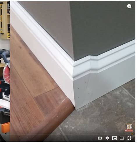 Baseboard Transition for different height flooring | Baseboard trim ...