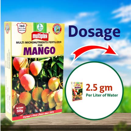 Multiplex Mango (Multi Micronutrient Fertilizer) - 500 GM x 2 PACKS ...