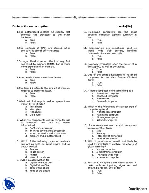 Image result for Notes for Computer Quiz