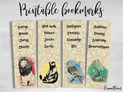 Harry Potter Printable Bookmarks - Printable Word Searches
