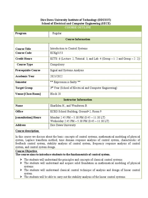 Image result for Control System Course