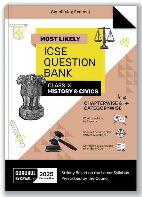 Oswal Gurukul ICSE History & Civics Question Bank Class 9 - for 2025 ...