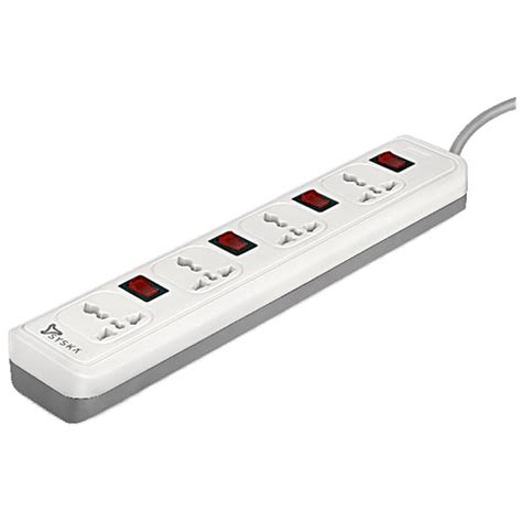 Buy Syska EBS-0405 Quadra Pro - 4 Socket Extension Board, Long Wire ...