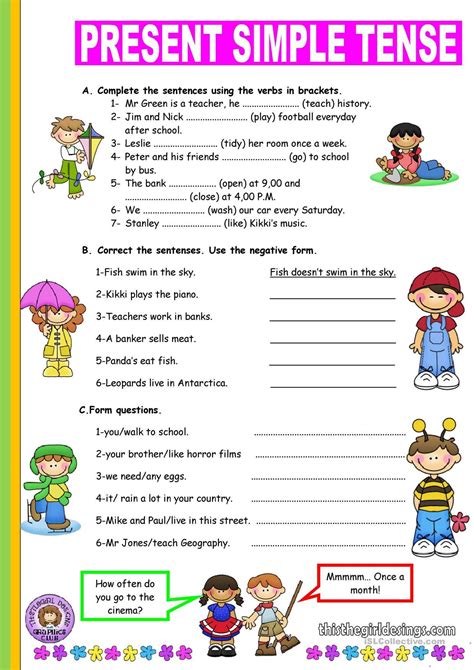 Simple English Worksheets