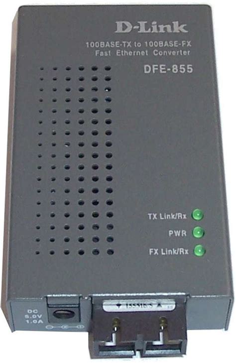 D-Link DFE-855MI media converter converts 10/100BASE-TX Ethernet 5 ...