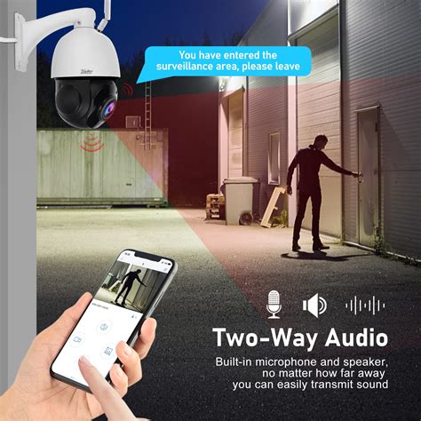 Buy YoLuKe PTZ Camera Outdoor,5MP 20X Optical Zoom WiFi IP Camera with ...