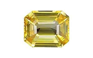 A1 Gems Original Ceylon Yellow Sapphire Pukhraj Lab Certified 8.43 ...
