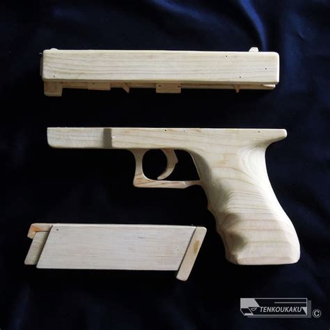 Blowback Rubber Band Gun with Ejection Function・Glock Type ver.2 ...