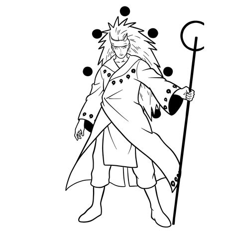 How To Draw Madara Uchiha Step By Step