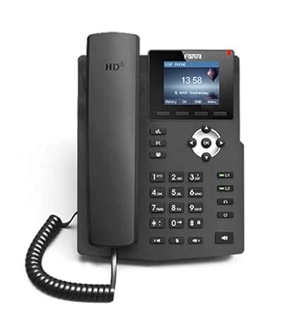 Fanvil X3SP 2 Lines Entry Level Color Display Enterprise IP Phone with ...