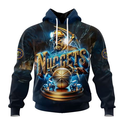 Denver Nuggets Special Realistic Team Logo Design Hoodie - Tehody Store