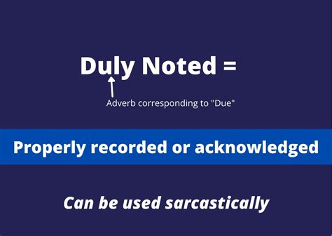 What Does Duly Noted Mean? - BusinessWritingBlog