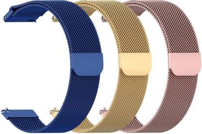 AOnes Pack of 3 Magnetic Loop Watch Strap for Fossil Gen 6 Venture ...