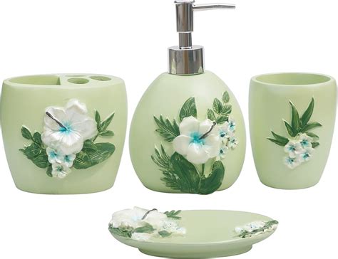 Amazon.com: Decorative Bathroom Accessories Set, Pastoral Style Vanity ...