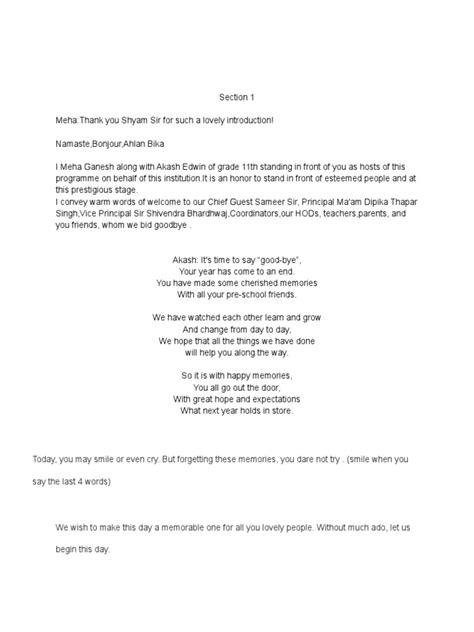 Image result for March Past Anchoring Script