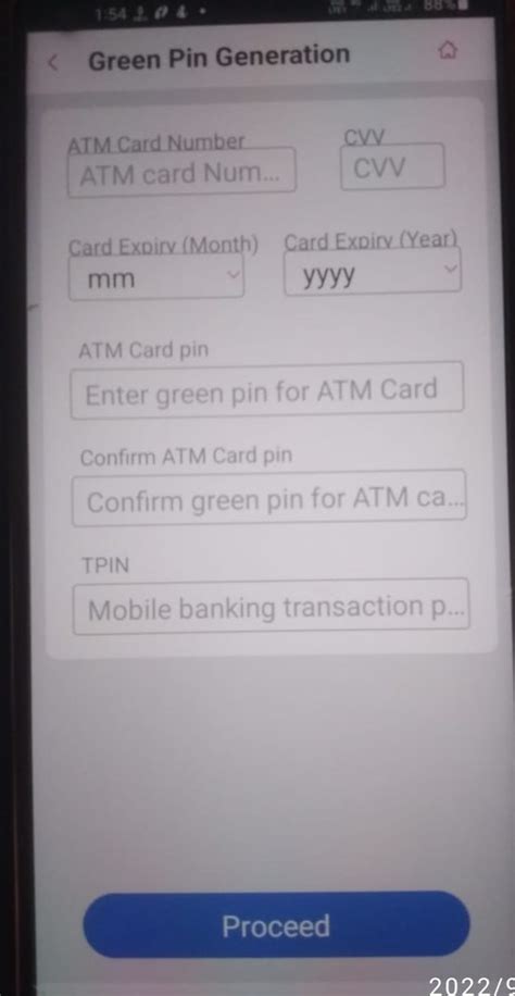 How to generate central bank ATM PIN using Cent mobile app?