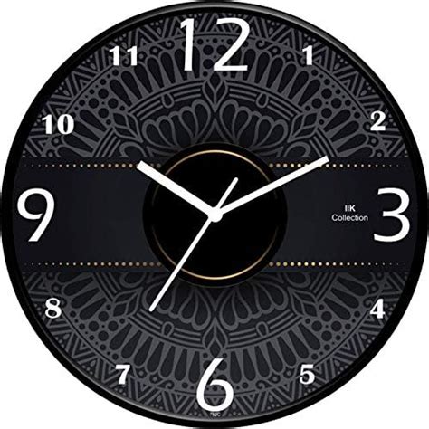 Buy IIK COLLECTION Plastic Round Analogue Wall Clock with Glass for ...
