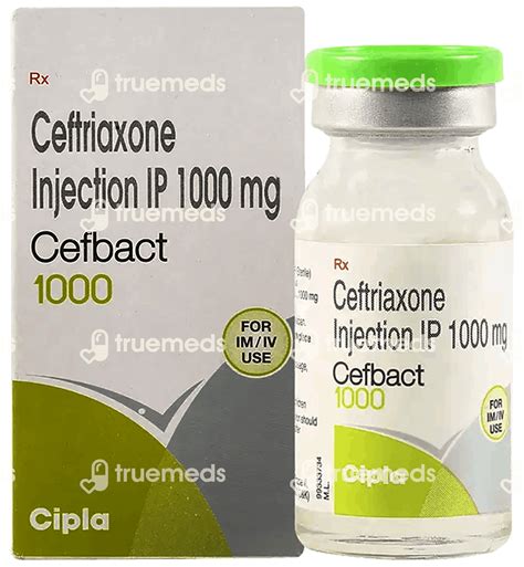 Cefbact 1000 Mg Injection: Uses, Side Effects, Price & Substitutes