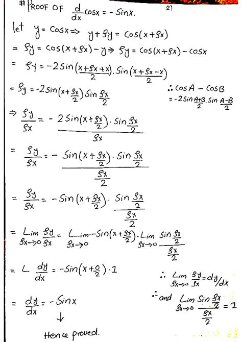 All Trig Derivatives