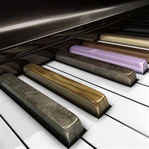 Download wallpaper keys, piano, airena art, section rendering in ...