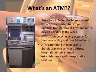 Automated teller machine ATM Security Features 的图像结果