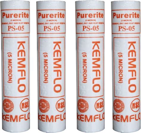Kemflo Polypropylene Purerite Sediment Water Filter - 4 Pcs : Amazon.in ...
