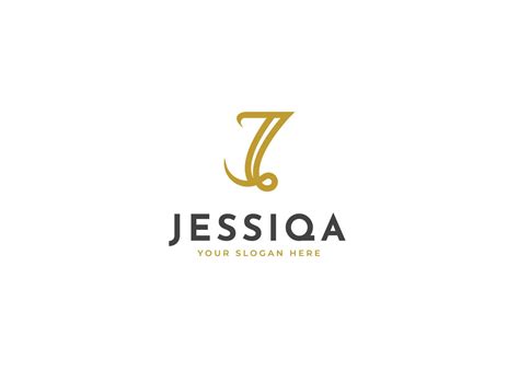 Letter J minimalist logo with clean and elegant lines style design vector illustration 20919675 ...