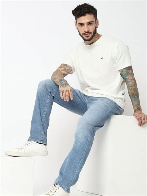 Anders Heavily Washed Slim Fit Jeans