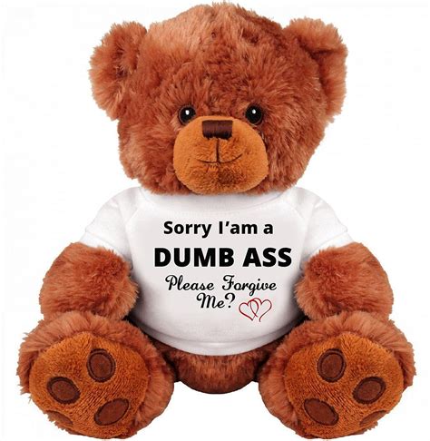 Buy Sorry and Forgive Me Gift: Funny Teddy Bear Couple Gift: Medium ...
