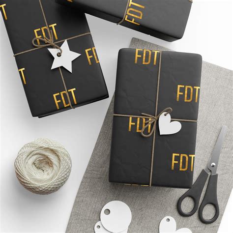 FDT Anti Trump Black & Gold Wrapping Paper Roll for Gifts Resist No ...