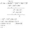 Find the values of 2x^3-11x^2+44x+27 , if x=25/3-4i - Brainly.in