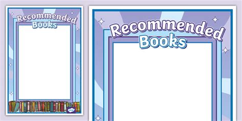 Recommended Reads Display Poster (teacher made) - Twinkl