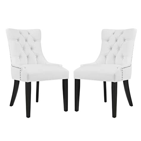 Buy Modway Regent Modern Tufted Faux Leather Upholstered Two Dining ...