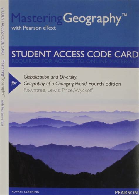 Buy MasteringGeography with Pearson eText - Standalone Access Card ...