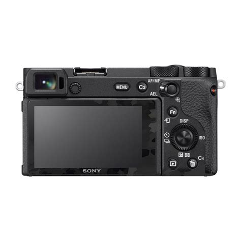 Black Camouflage Sony A6600 Camera Skins