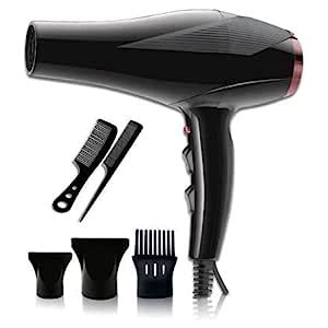 TechKing New Professional Hair Dryer with AC Motor, Concentrator ...