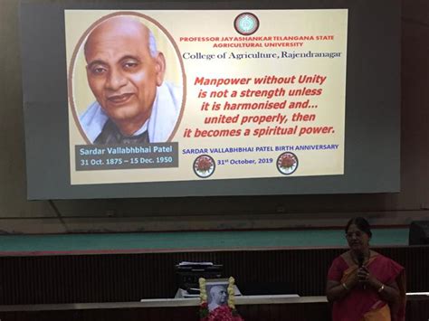 Birth Anniversary of Sardar Vallabhai Patel on 31-10-2019 as Rashtriya ...