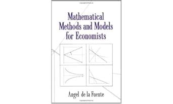 Buy Mathematical Methods and Models for Economists Book Online at Low ...