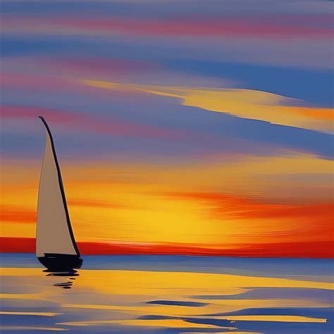Sailboat Silhouette Sunset