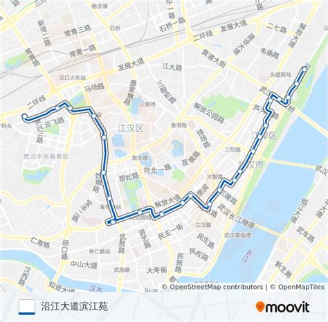 526路路线：日程，站点和地图-沿江大道滨江苑 （更新）