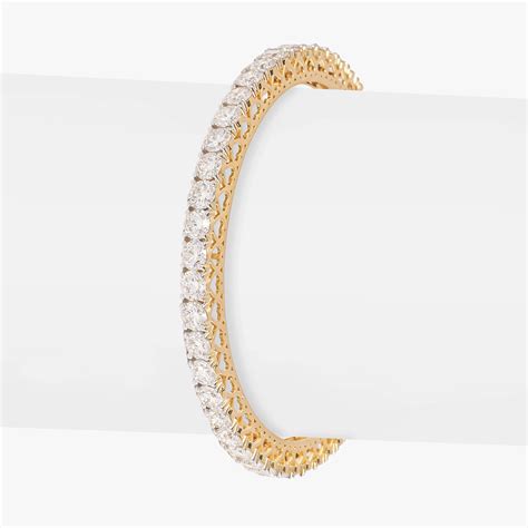 Amora Heart Diamond Bangle 18K Yellow Gold – Maiora Diamonds