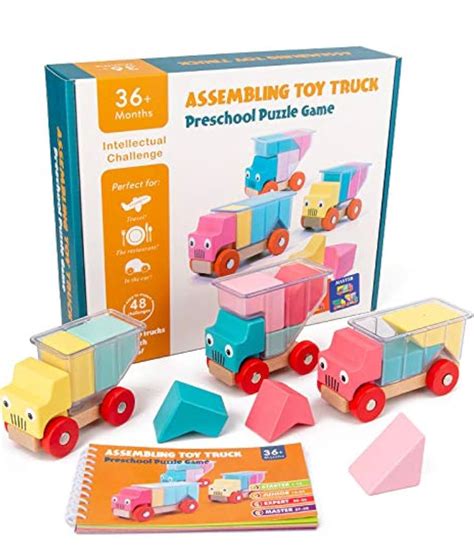 Assembling Toy Truck Preschool Puzzle Building Block Educational Logic ...