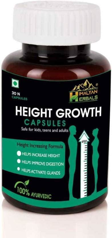 Himalyan Herbals Height Growth Capsules| Safe for Kids,Teens & Adults ...