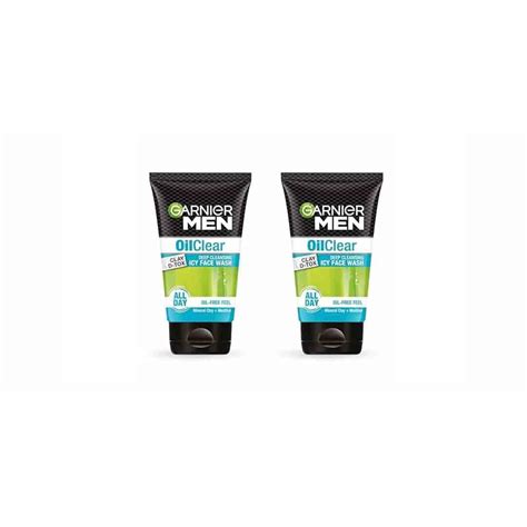 Garnier Men Oil Clear Deep Cleansing Face Wash, Mineral Clay and ...