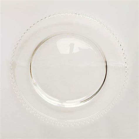 Bulk Clear Beaded Charger Plates for Parties - Charger Plates Wholesale | Direct Supplier for ...